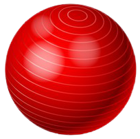 red therapy ball